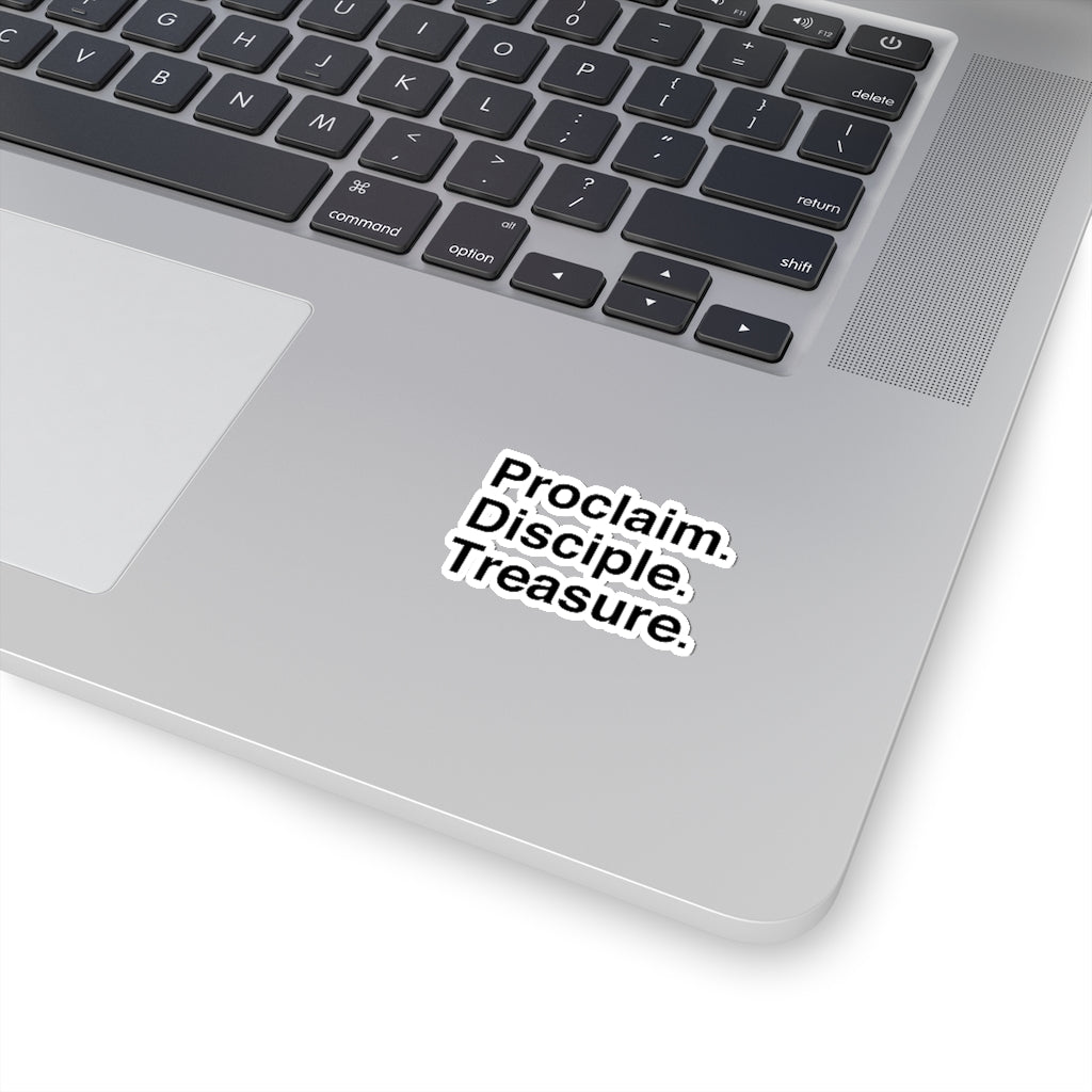 Sticker - WCC Proclaim. Disciple. Treasure.