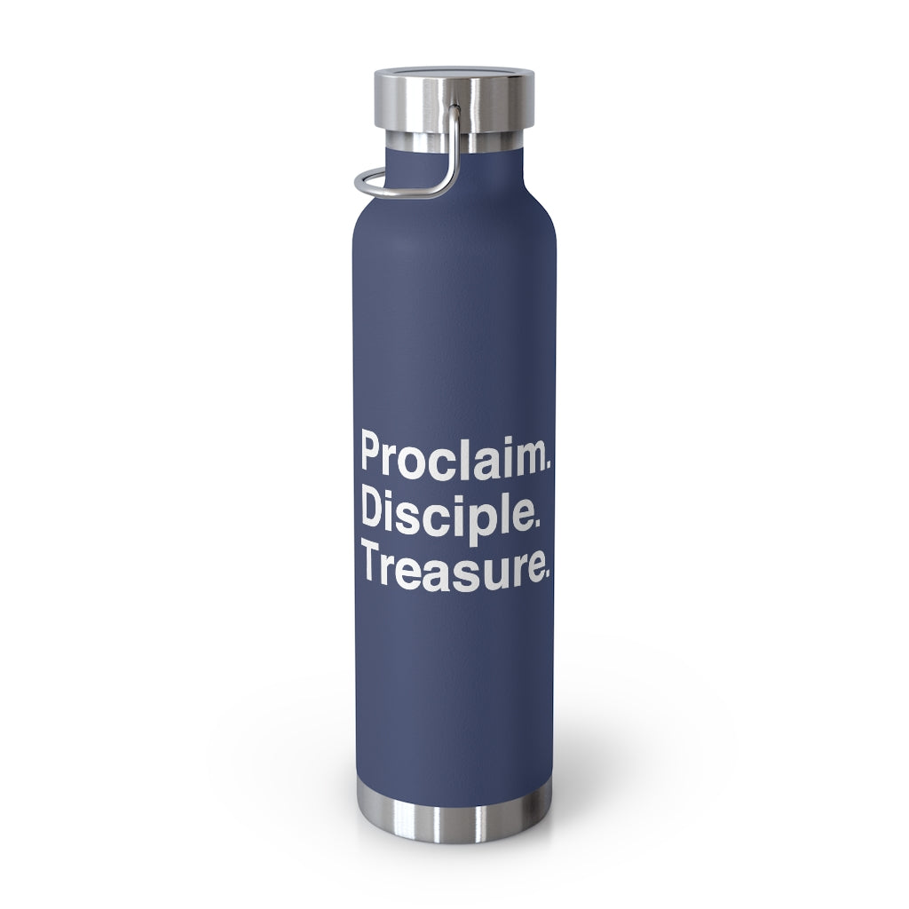 Water Bottle - WCC Mission Statement - 22oz Vacuum Insulated