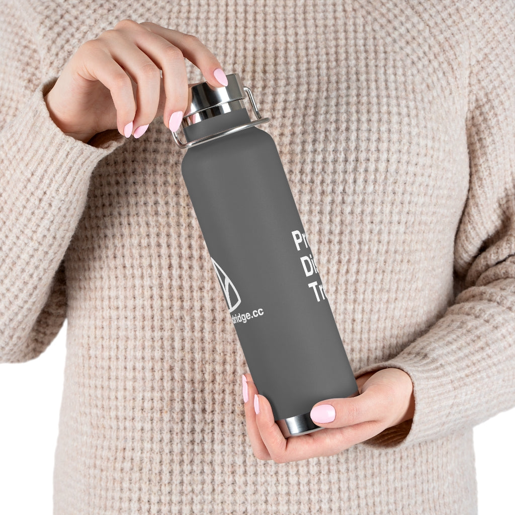 Water Bottle - WCC Mission Statement - 22oz Vacuum Insulated