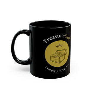 TreasureCast Black Mug (11oz, 15oz)