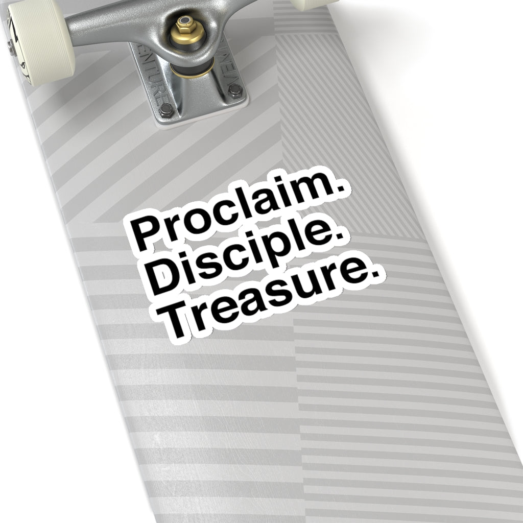 Sticker - WCC Proclaim. Disciple. Treasure.